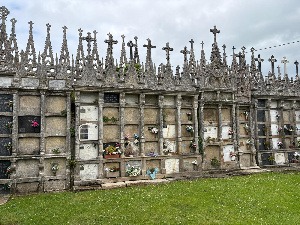 Pináculos de Granito no cemiterio de Goiriz (Vilalba, Lugo)