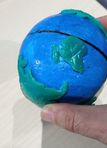 Mostra 1 de como realizar a maqueta da Terra