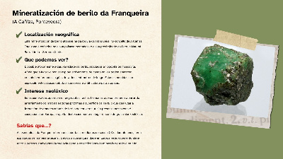 Ficha 10 - Mineralización de berilo da Franqueira
