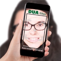 Ilustración en la que se puede ver una imagen en un teléno móvil a la que se le aplica un filtro