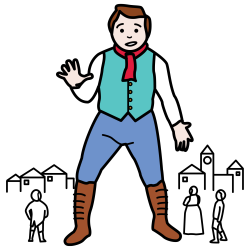 Pictograma de un gigante