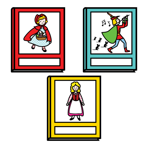 Cuento Portadas de tres cuentos populares