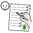 Examen con nota y compañero