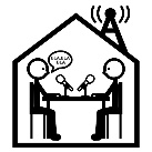 Personas en un estudio de radio