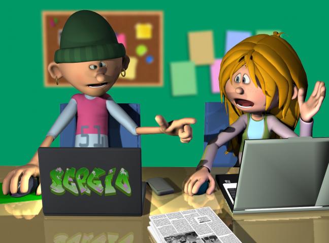 Conversación entre compañeros de clase