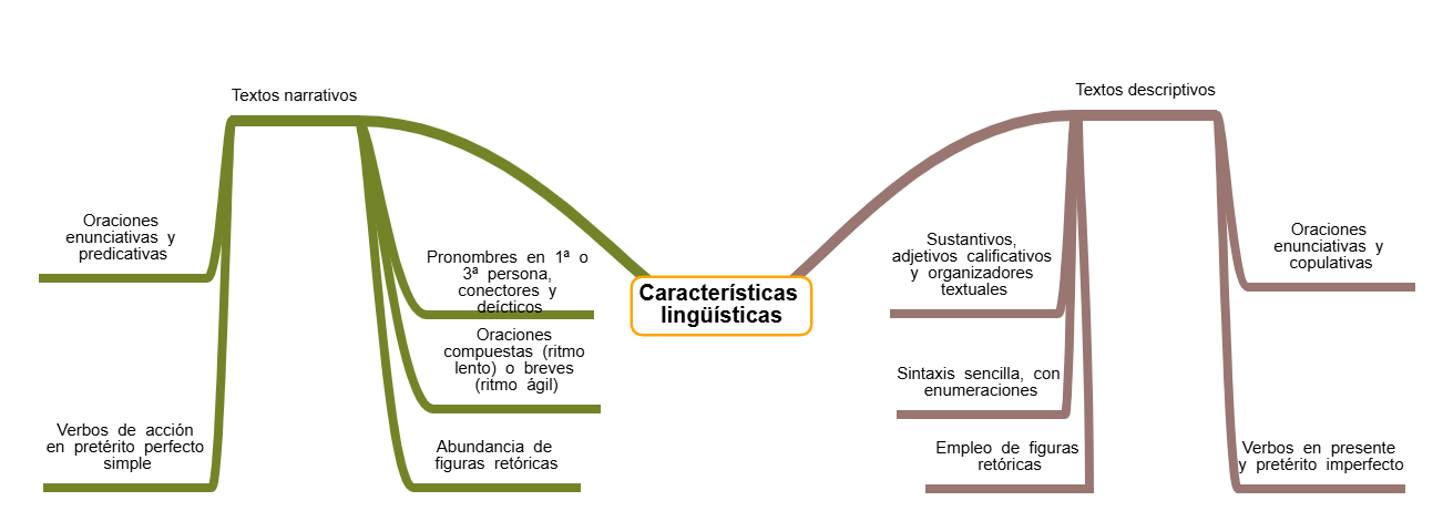 Las características lingüísticas de los textos narrativos 