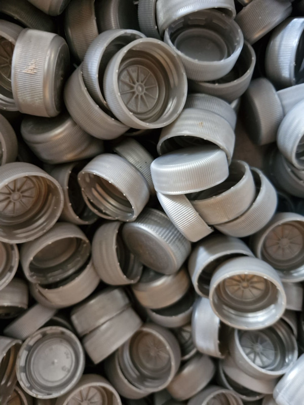 Fotografía de tapóns de botellas