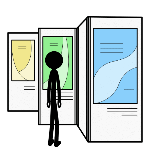 Exposición de infografías.