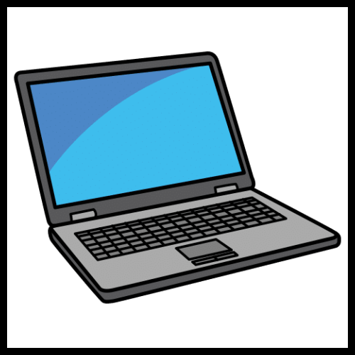 Pictograma de ordenador portátil