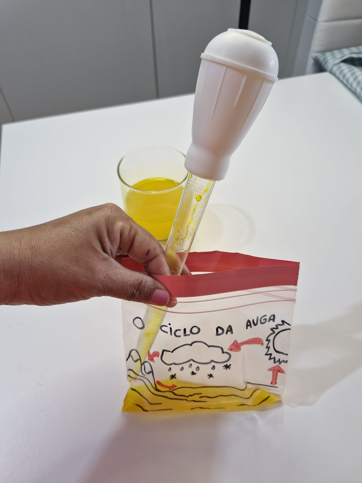 Imaxe de trasvasado con pipeta