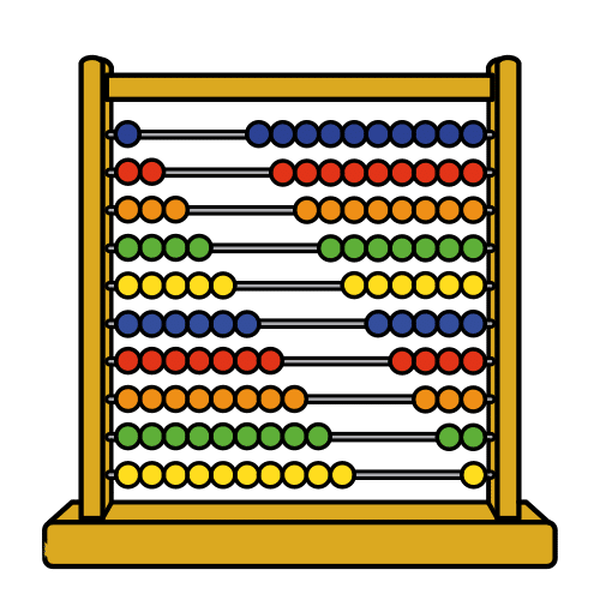 Ilustración que representa un ábaco