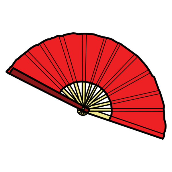 Ilustración que representa un abanico