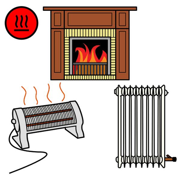 Ilustración que representa a calefacción