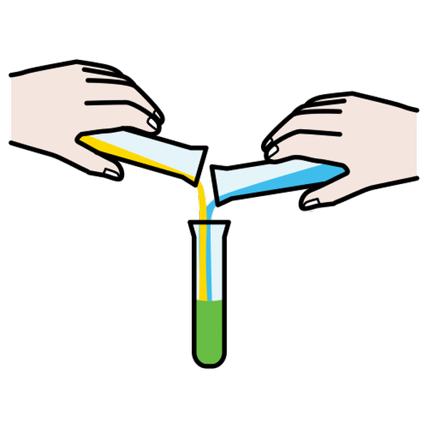 Ilustración que representa a acción de experimentar