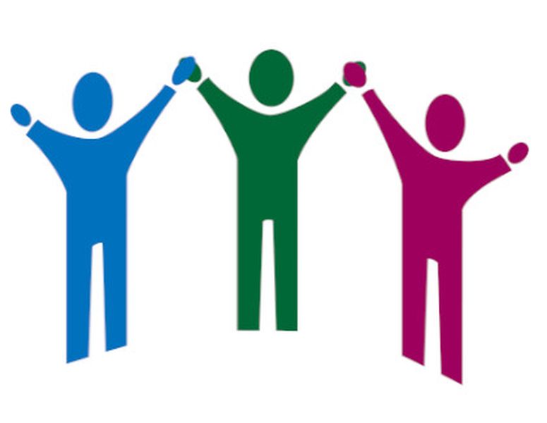 Ilustración que representa o traballo en equipo