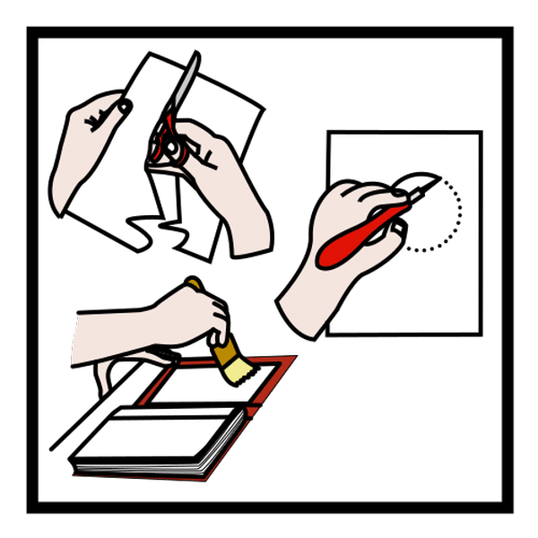 Ilustración que representa a acción de crear unha maqueta