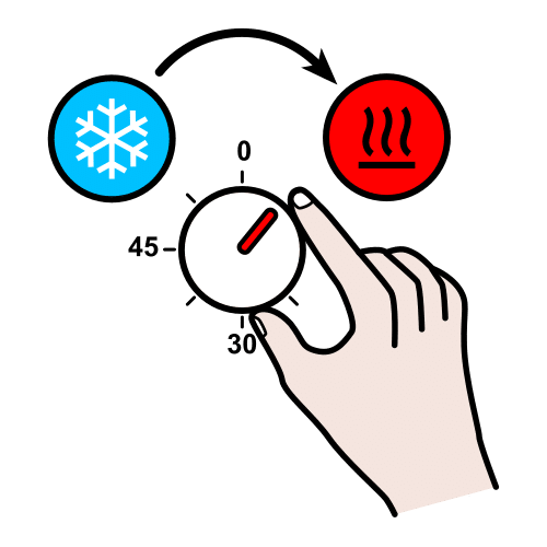 Ilustración que representa un regulador de temperatura