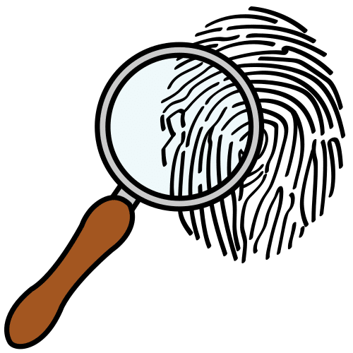 Ilustración que representa unha lupa 