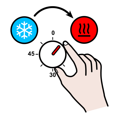 Ilustración que representa un regulador de temperatura