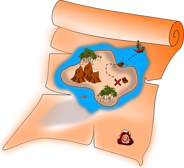 Mapa dunha illa do tesouro