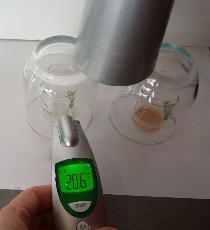 Fotografía material experimento