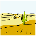 Pictograma que representa un deserto.