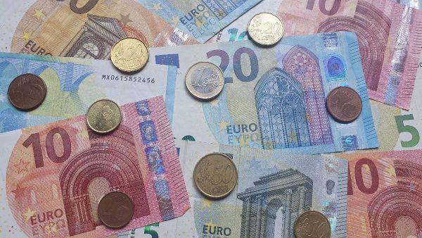 Moedas e billetes de euro