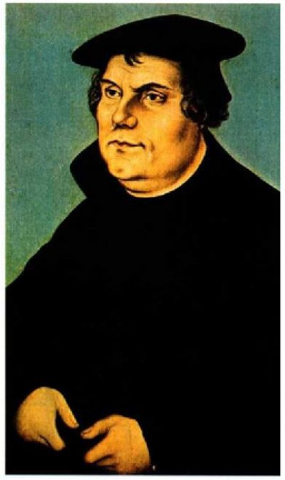 Cadro que representa  Martin Luther, persoa que iniciou a reforma protestante.