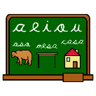 pizarra con pictogramas