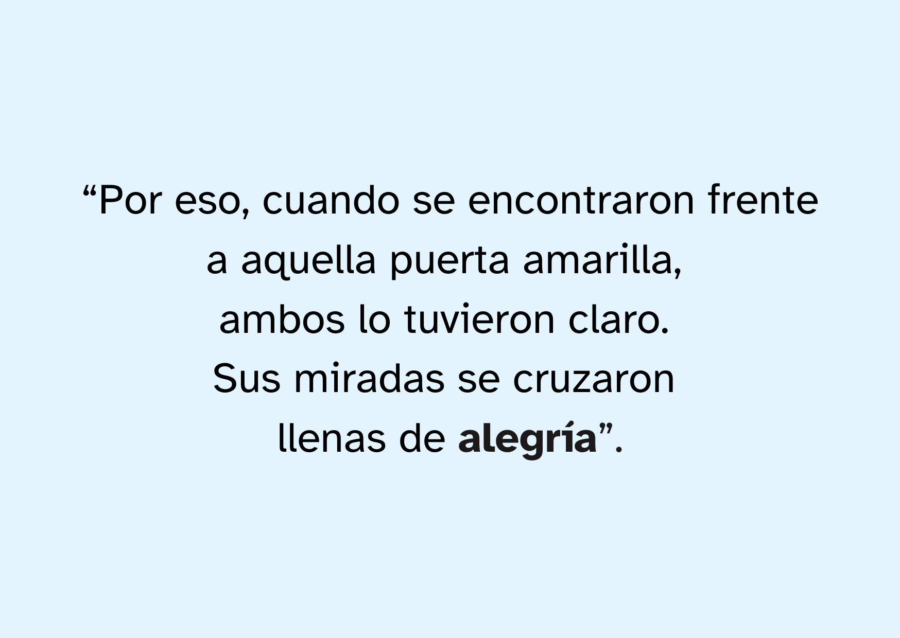 Texto sobre la alegría