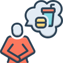 Chico pensando en comida