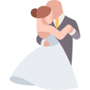 Pareja de boda bailando