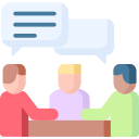 Personas comunicándose