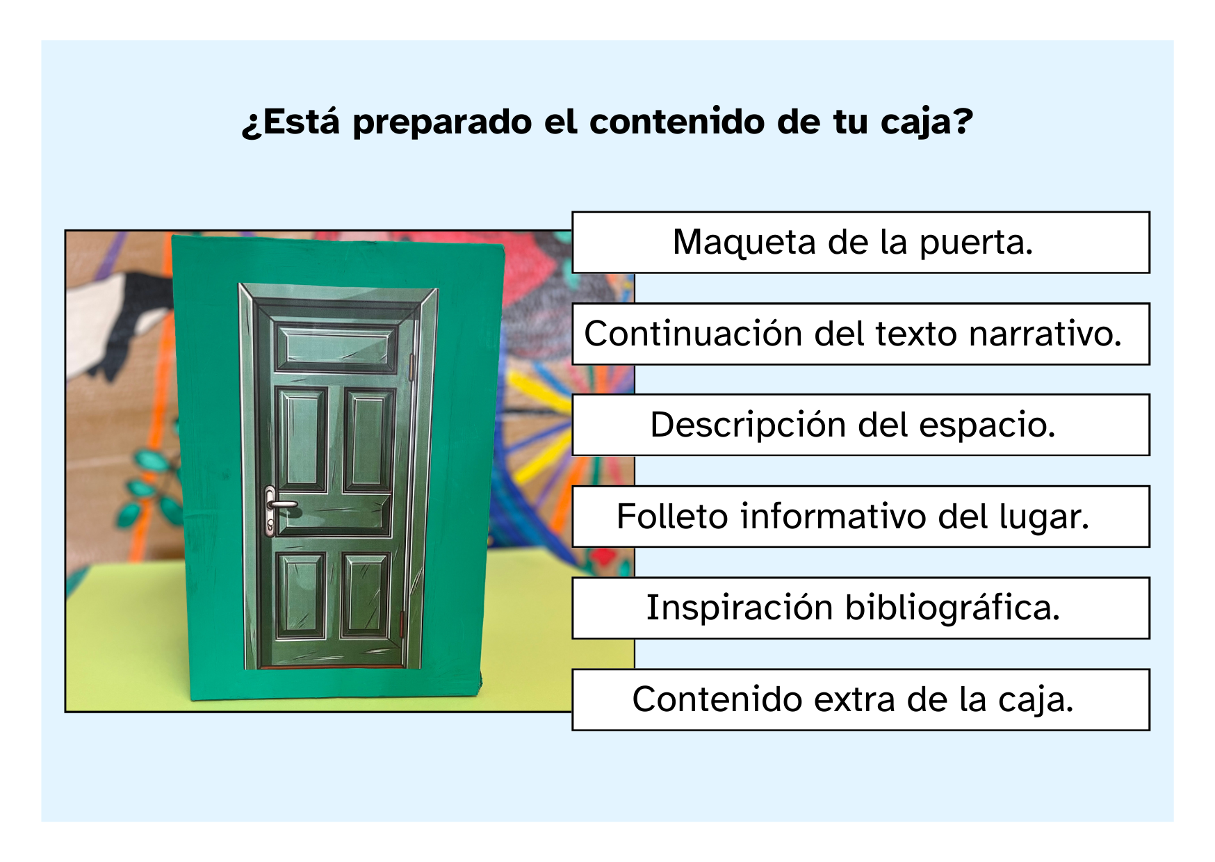 La caja (cREAgal) Esquema de la caja