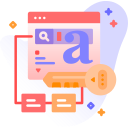 Texto con letras unidos