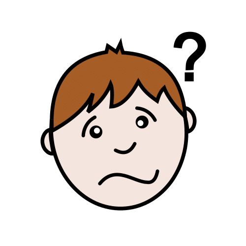 La cara de una persona con una interrogación a su lado