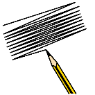 Lápiz haciendo rayas sobre un papel