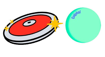 Disco voador de ultimate e pelota de colpbol