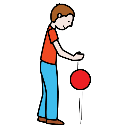 Pictograma botar a pelota