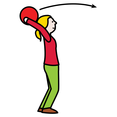 Pictograma lanzar a pelota