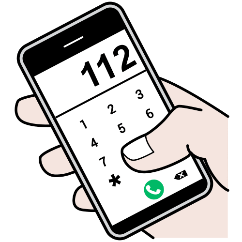 Pictograma de chamar ao 112