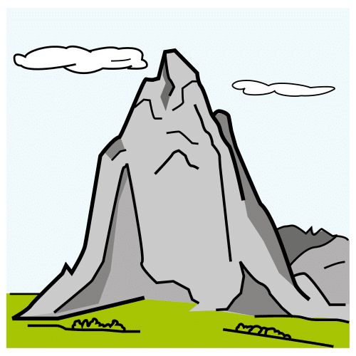 Pictograma de montaña