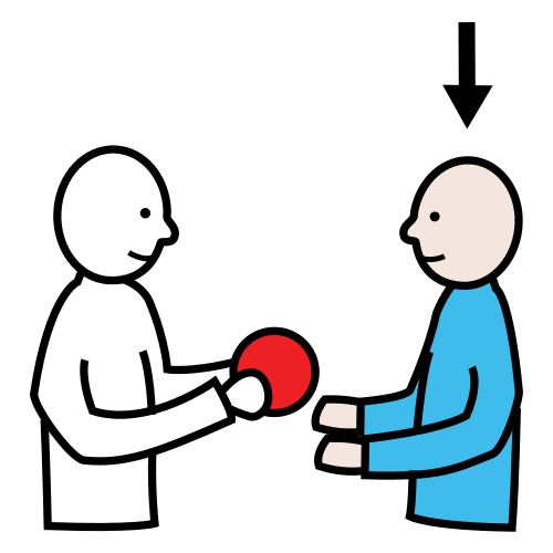 Pictograma recepcionar