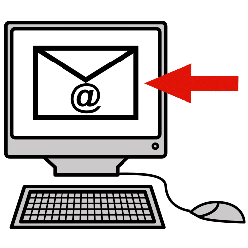 Email Pictograma de recibir un email