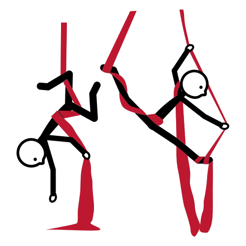 Pictograma de danza aérea para representar a danza contemporánea