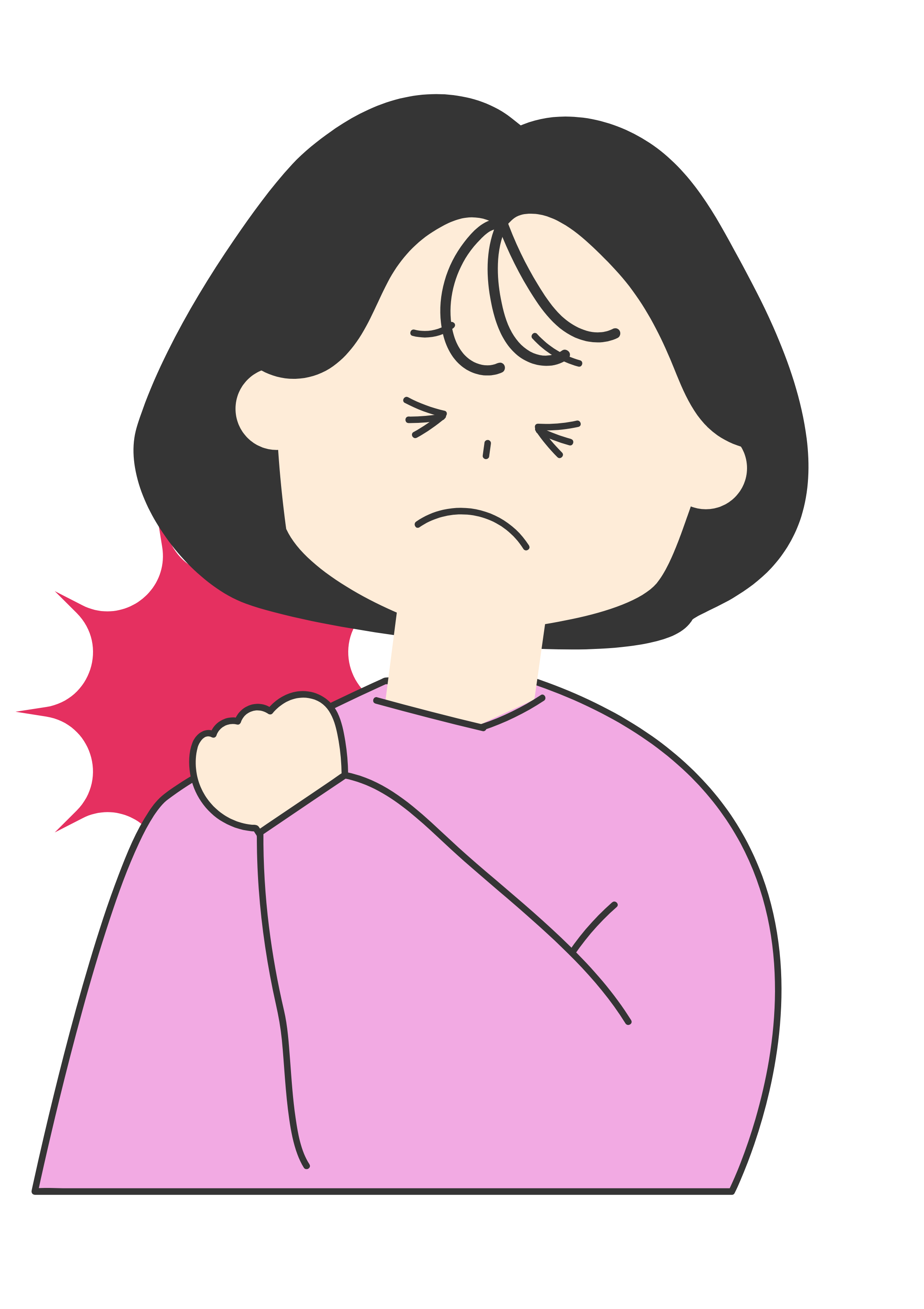 Nena con golpe no brazo