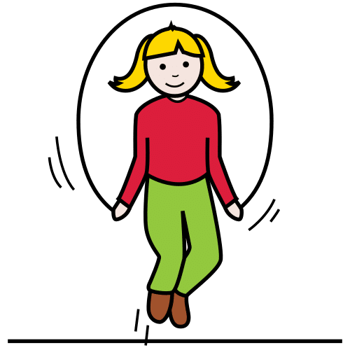 Pictograma de saltar á comba