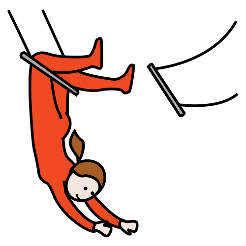 Pictograma de trapecista