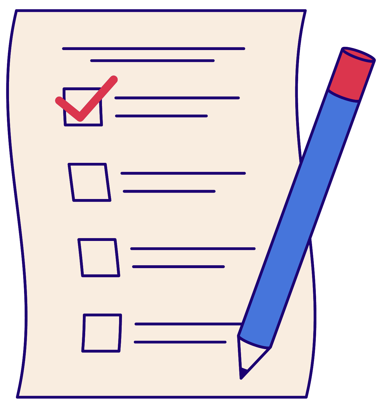 Lista de cotexo para comprobar o traballo realizado