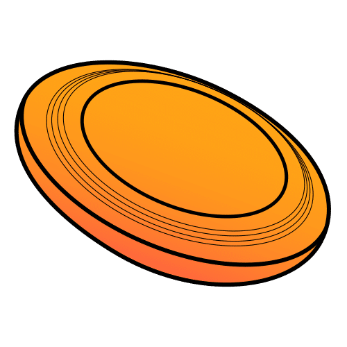 Pictograma de disco voador para representar o concepto de deporte alternativo